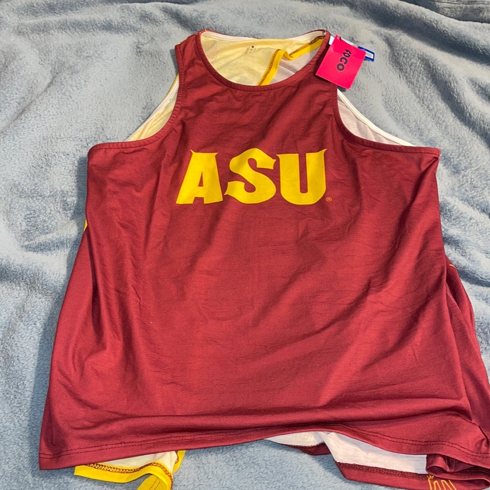 Womens Arizona State tank top with open back